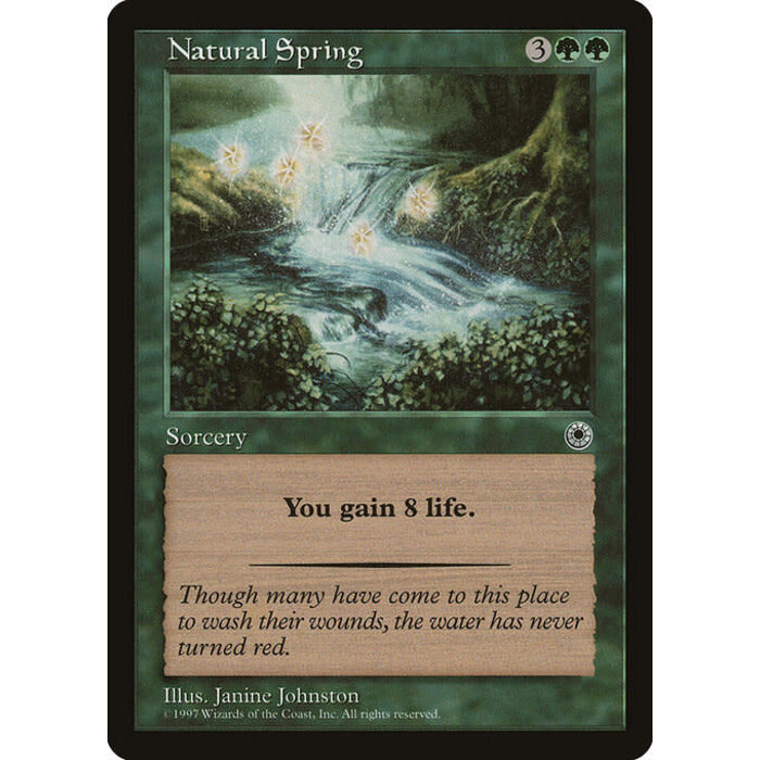 Magic: The Gathering Natural Spring (176) Lightly Played