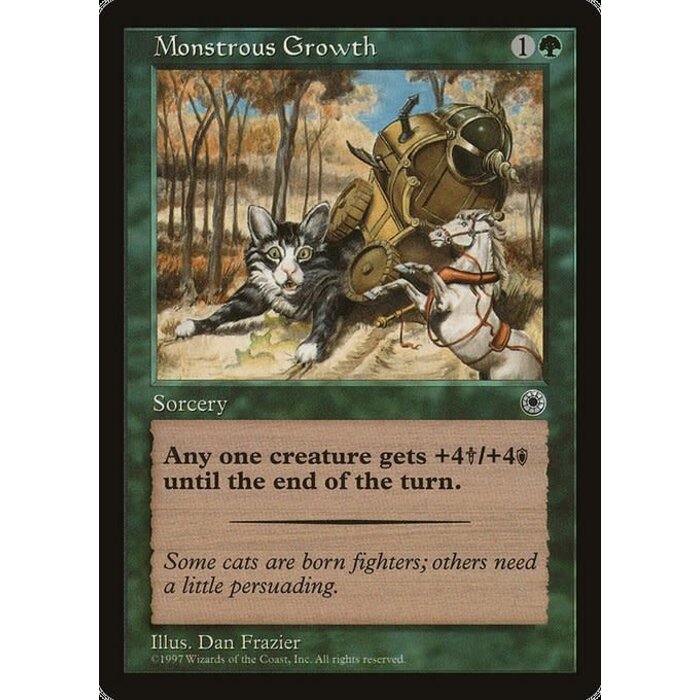 Magic: The Gathering Monstrous Growth (173) Lightly Played
