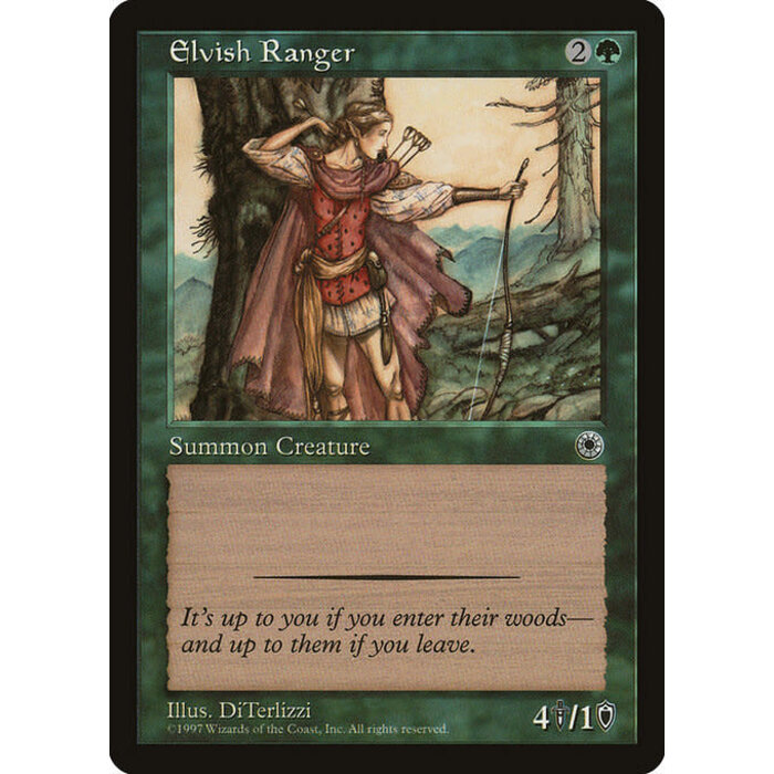 Magic: The Gathering Elvish Ranger (165) Lightly Played