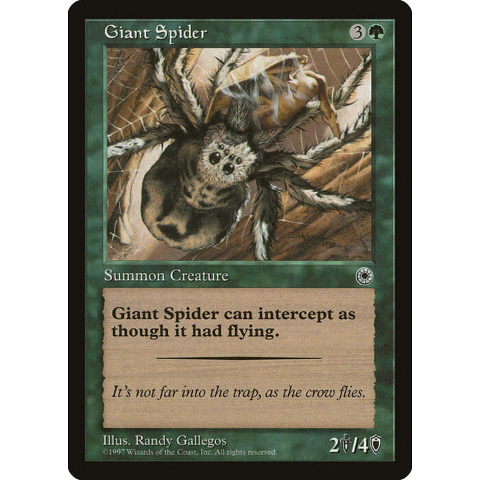 Magic: The Gathering Giant Spider (167) Lightly Played