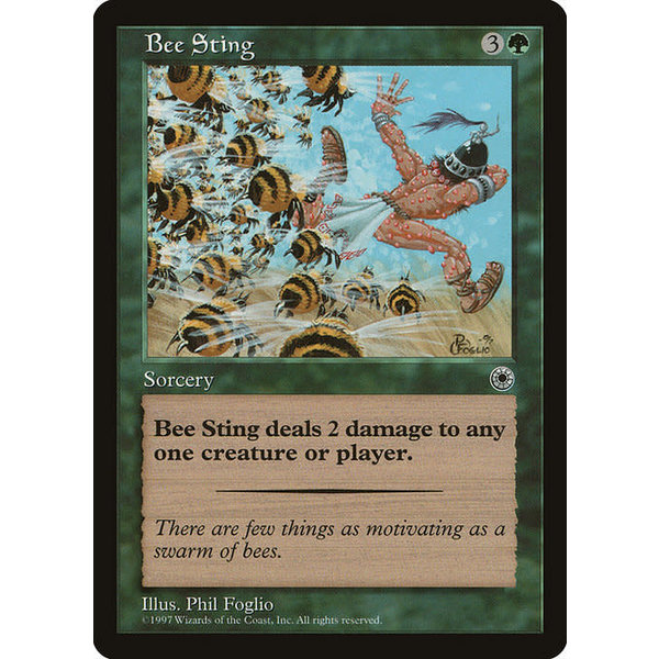 Magic: The Gathering Bee Sting (159) Lightly Played