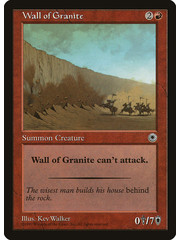 Magic: The Gathering Wall of Granite (155) Lightly Played