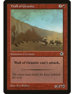 Magic: The Gathering Wall of Granite (155) Lightly Played