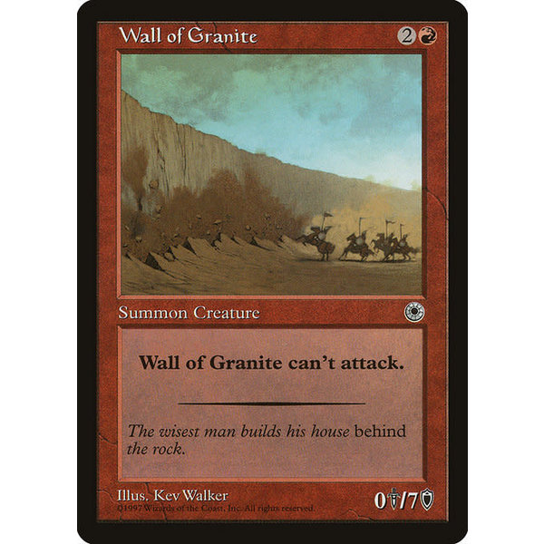Magic: The Gathering Wall of Granite (155) Lightly Played