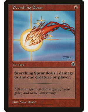 Magic: The Gathering Scorching Spear (148) Moderately Played