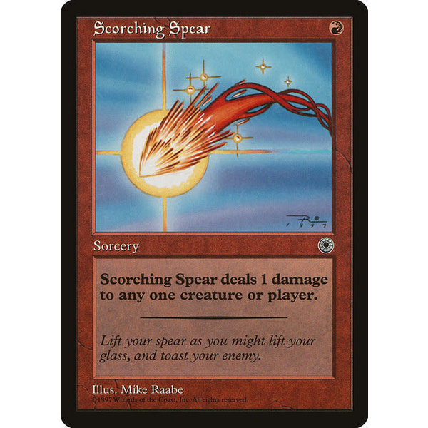 Magic: The Gathering Scorching Spear (148) Moderately Played