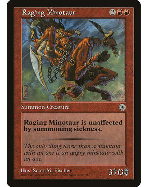Magic: The Gathering Raging Minotaur (146) Lightly Played