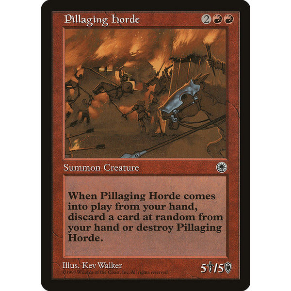 Magic: The Gathering Pillaging Horde (142) Lightly Played