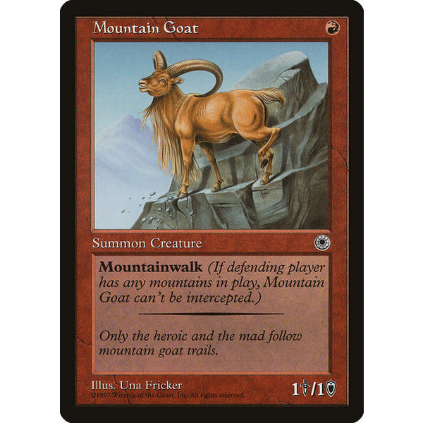 Magic: The Gathering Mountain Goat (141) Lightly Played