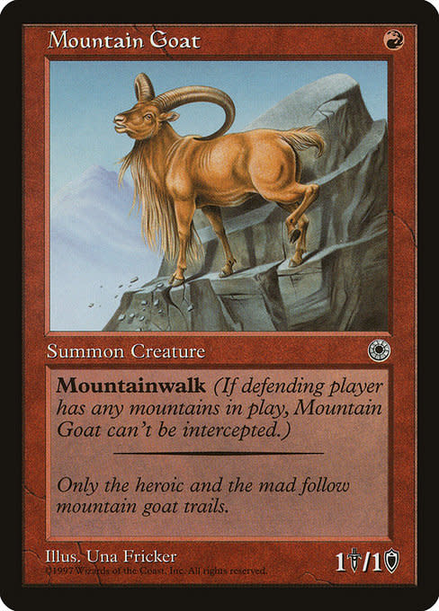 Magic: The Gathering Mountain Goat (141) Lightly Played - Kingslayer Games