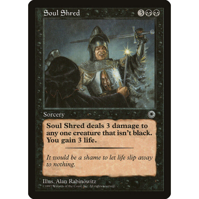 Magic: The Gathering Soul Shred (112) Lightly Played