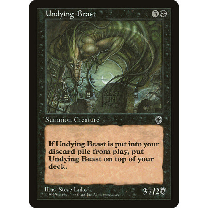Magic: The Gathering Undying Beast (113) Lightly Played