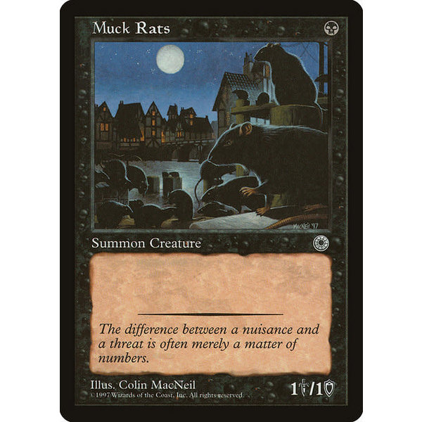 Magic: The Gathering Muck Rats (102) Lightly Played
