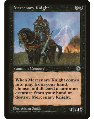 Magic: The Gathering Mercenary Knight (099) Lightly Played