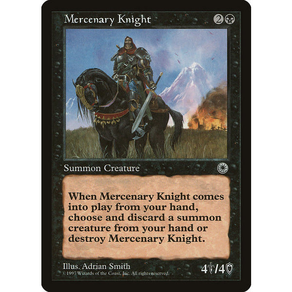 Magic: The Gathering Mercenary Knight (099) Lightly Played
