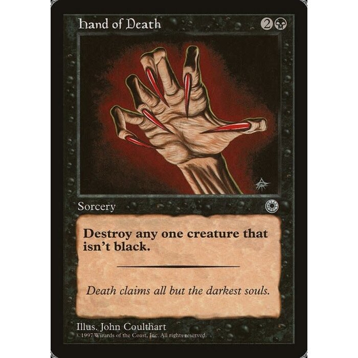 Magic: The Gathering Hand of Death (096) Lightly Played