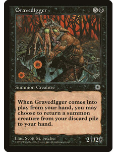 Magic: The Gathering Gravedigger (095) Lightly Played