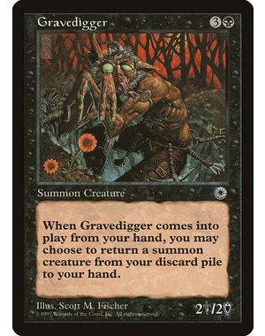 Magic: The Gathering Gravedigger (095) Lightly Played