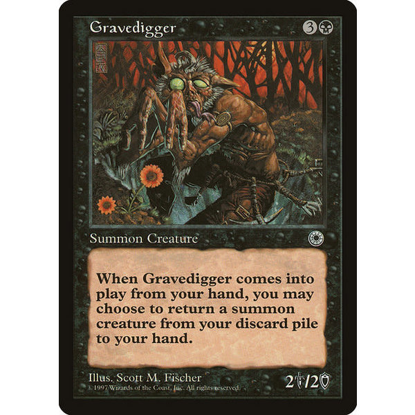 Magic: The Gathering Gravedigger (095) Lightly Played