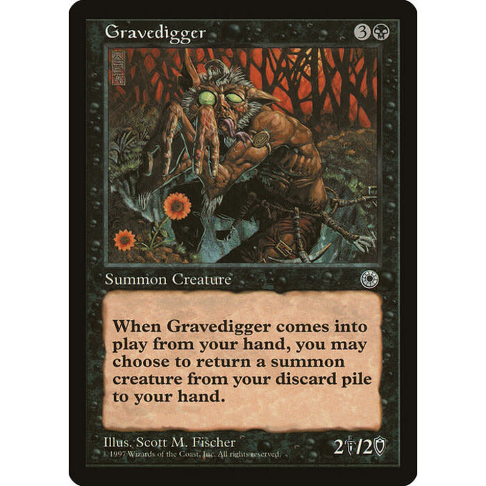 Magic: The Gathering Gravedigger (095) Lightly Played