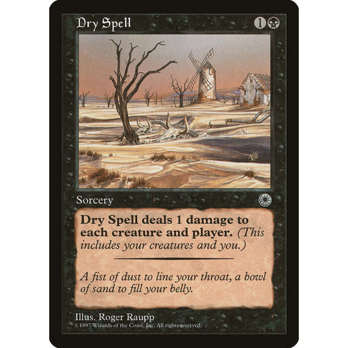 Magic: The Gathering Dry Spell (090) Lightly Played