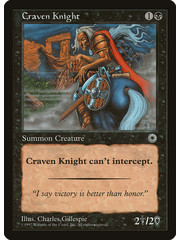 Magic: The Gathering Craven Knight (085) Lightly Played