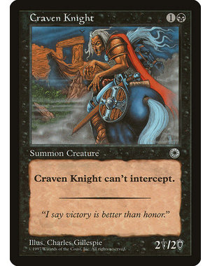 Magic: The Gathering Craven Knight (085) Lightly Played