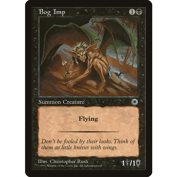 Magic: The Gathering Bog Imp (081) Lightly Played