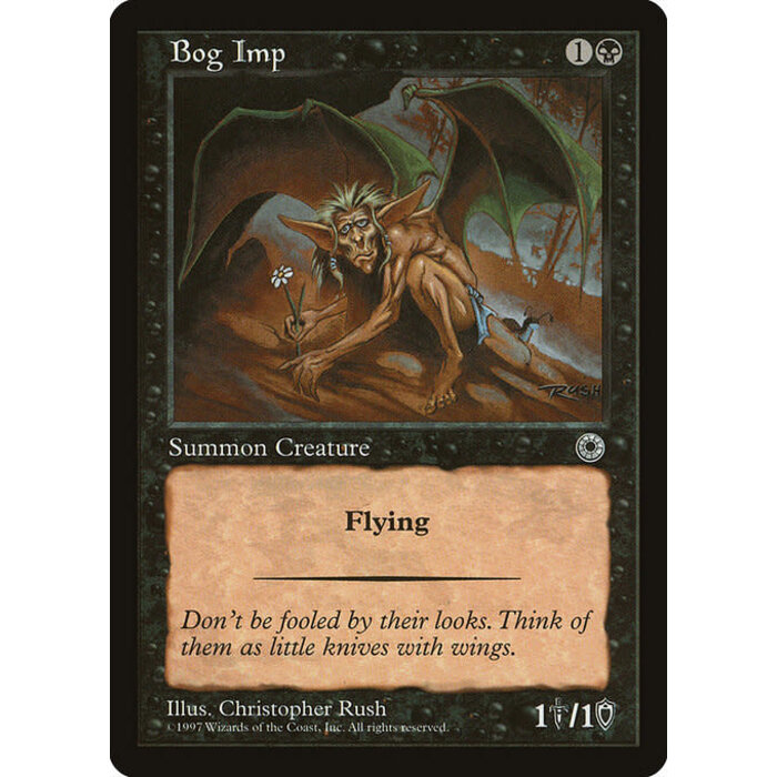 Magic: The Gathering Bog Imp (081) Lightly Played