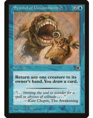 Magic: The Gathering Symbol of Unsummoning (070) Lightly Played