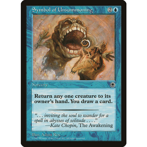 Magic: The Gathering Symbol of Unsummoning (070) Lightly Played
