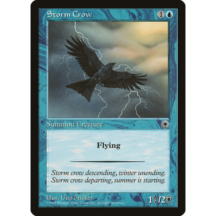 Magic: The Gathering Storm Crow (069) Moderately Played