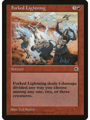 Magic: The Gathering Forked Lightning (130) Lightly Played