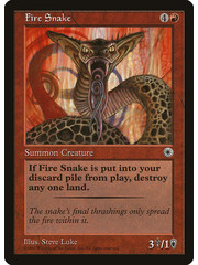 Magic: The Gathering Fire Snake (127) Lightly Played