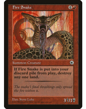 Magic: The Gathering Fire Snake (127) Lightly Played
