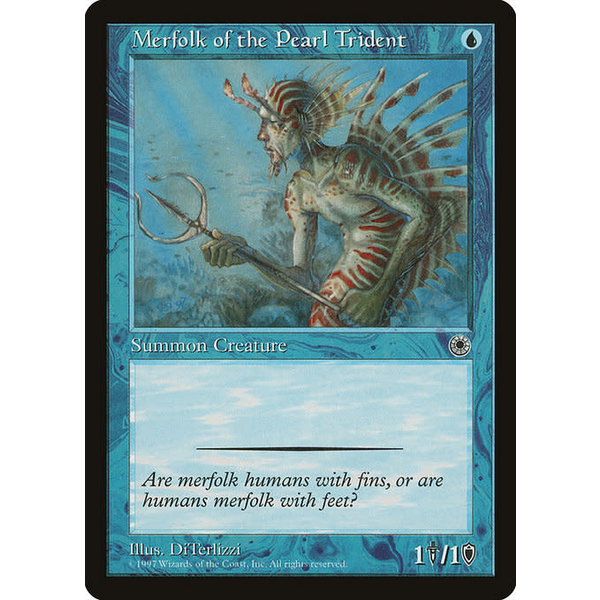 Magic: The Gathering Merfolk of the Pearl Trident (060) Lightly Played