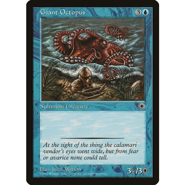 Magic: The Gathering Giant Octopus (056) Lightly Played