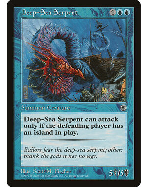 Magic: The Gathering Deep-Sea Serpent (051) Lightly Played