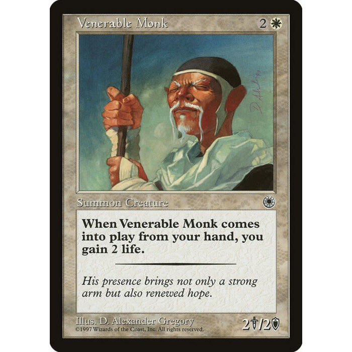 Magic: The Gathering Venerable Monk (035) Lightly Played