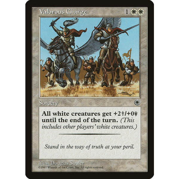 Magic: The Gathering Valorous Charge (034) Lightly Played