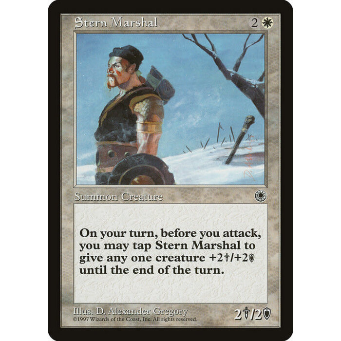 Magic: The Gathering Stern Marshal (032) Lightly Played