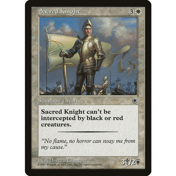 Magic: The Gathering Sacred Knight (024) Lightly Played