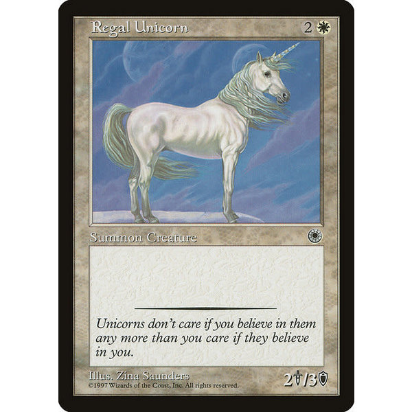 Magic: The Gathering Regal Unicorn (022) Lightly Played