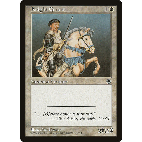 Magic: The Gathering Knight Errant (020) Lightly Played