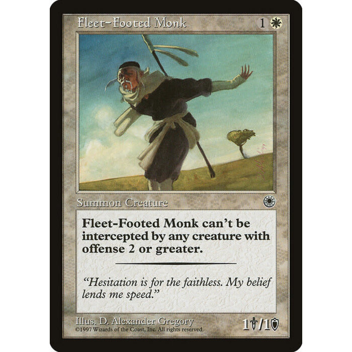 Magic: The Gathering Fleet-Footed Monk (015) Lightly Played