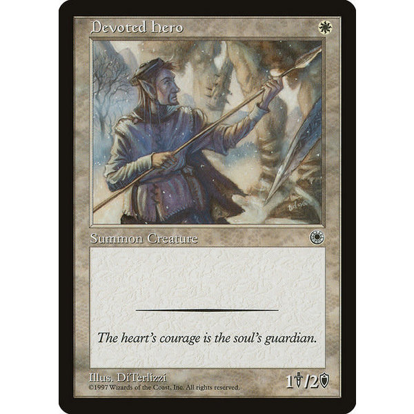 Magic: The Gathering Devoted Hero (013) Lightly Played