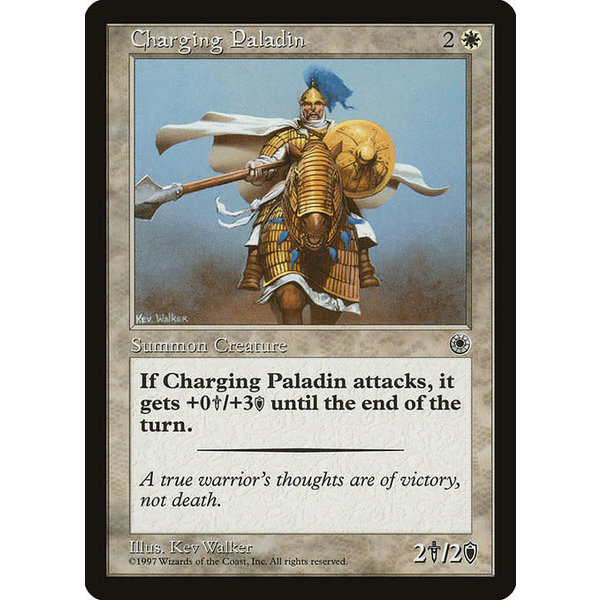 Magic: The Gathering Charging Paladin (011) Lightly Played