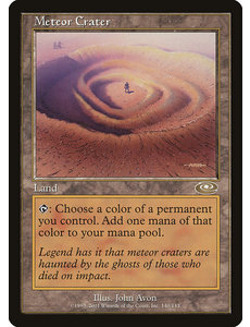 Magic: The Gathering Meteor Crater (140) Damaged
