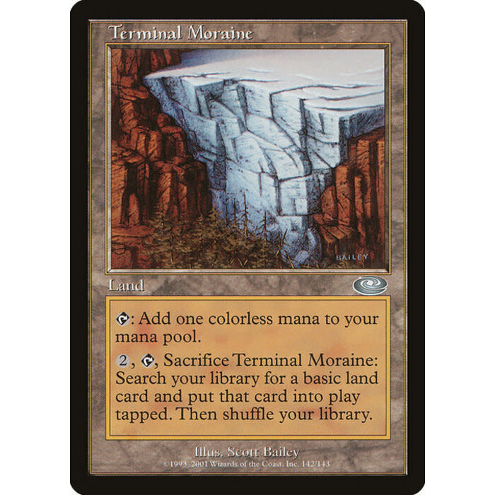 Magic: The Gathering Terminal Moraine (142) Moderately Played Foil