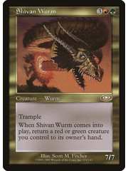 Magic: The Gathering Shivan Wurm (124) Lightly Played